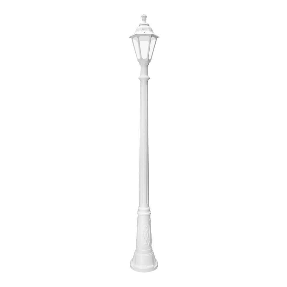 Tampoi Lighting FUMAGALLI RICU RUT Outdoor Post Light with Clear Diffuser White